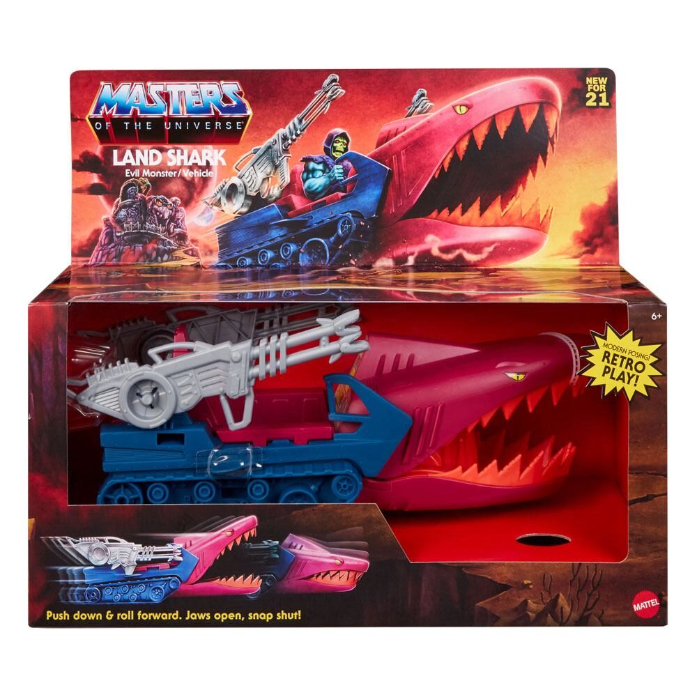 Vehículo Land Shark de los masters del Universo del fabricante Mattel