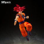 Una figura de acción de alta calidad de Son Goku Super Saiyan God saiyan god of virute SH Figuarts ¡Añade esta joya a tu colección hoy mismo!