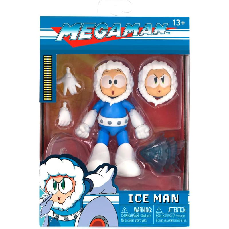 Figura de acción de 11 cm de ICE MAN MEGA MAN, personaje del video juego Megaman.