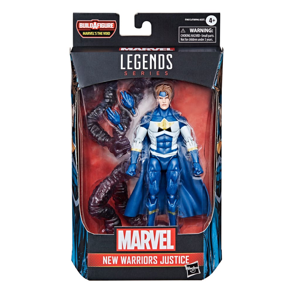 Figura de acción de New Warrior Justice Marvel Legends. Es una figura de colección sobre los cómics