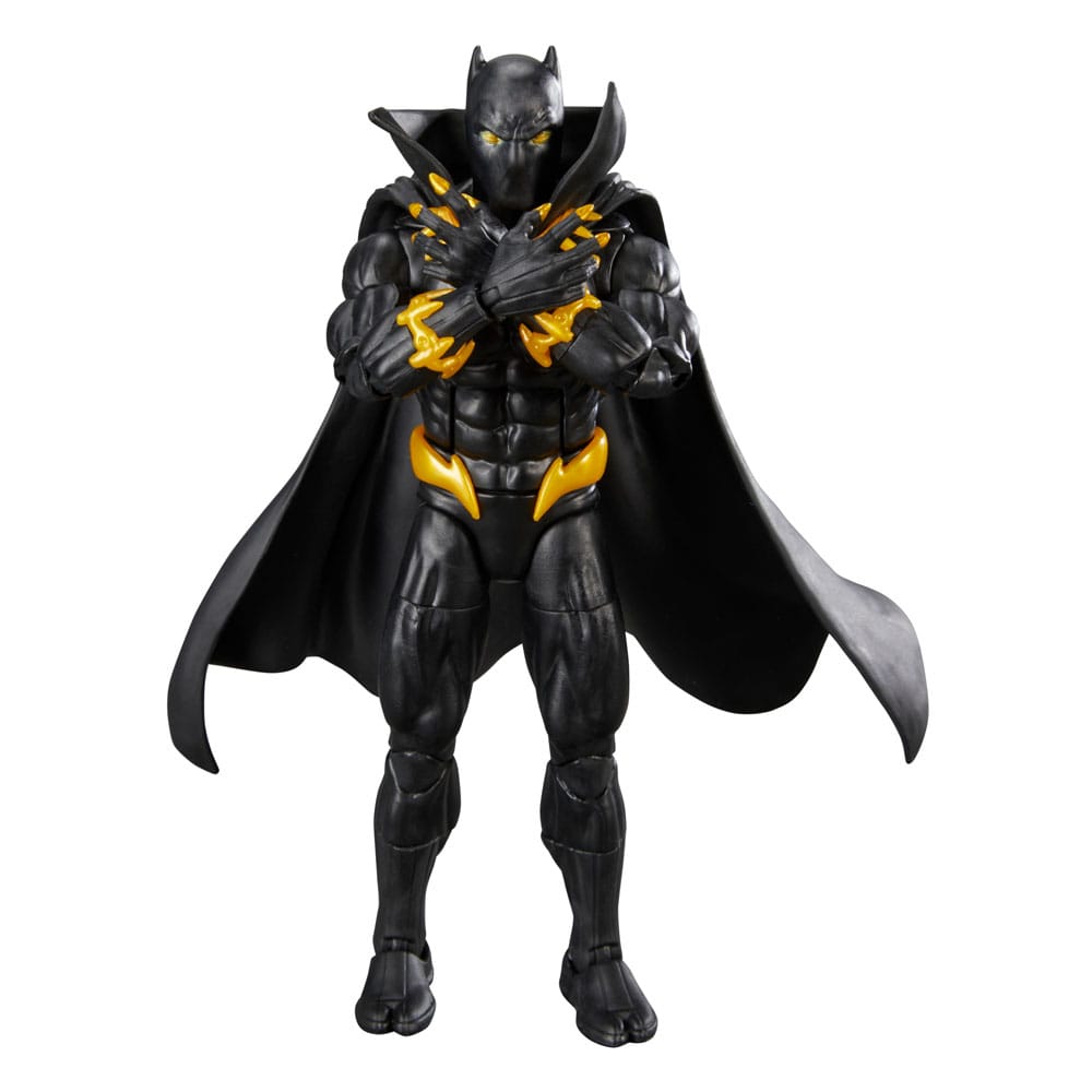 Figura de acción de Black Panther Marvel Legends. Es una figura de colección sobre los cómics.