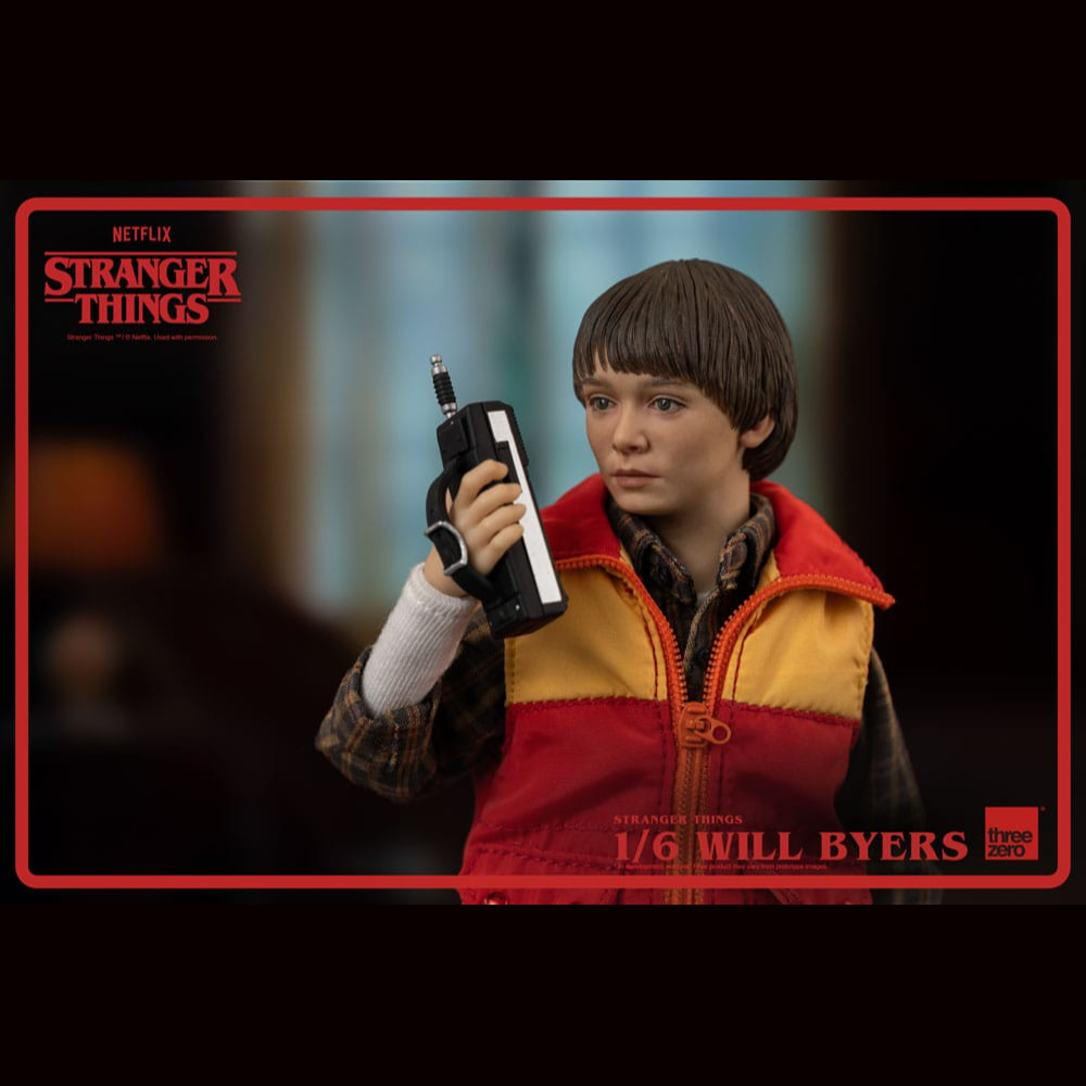 Figura de 23 cm de Will Byers de Stranger Things serie de Netflix, esta figura es de la marca Threezero.