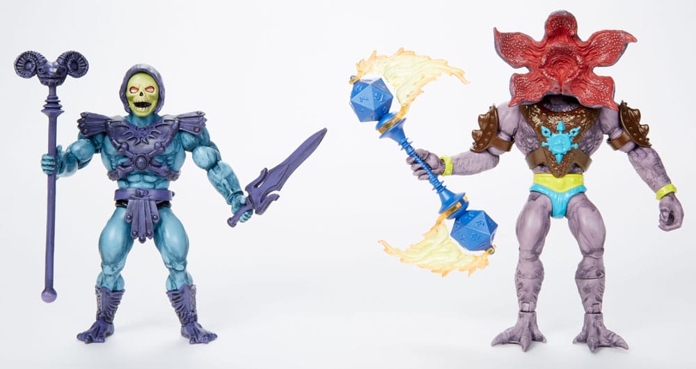 Skeletor y Demogorgon Masters del Universo x Steanger Things Origins de Mattel