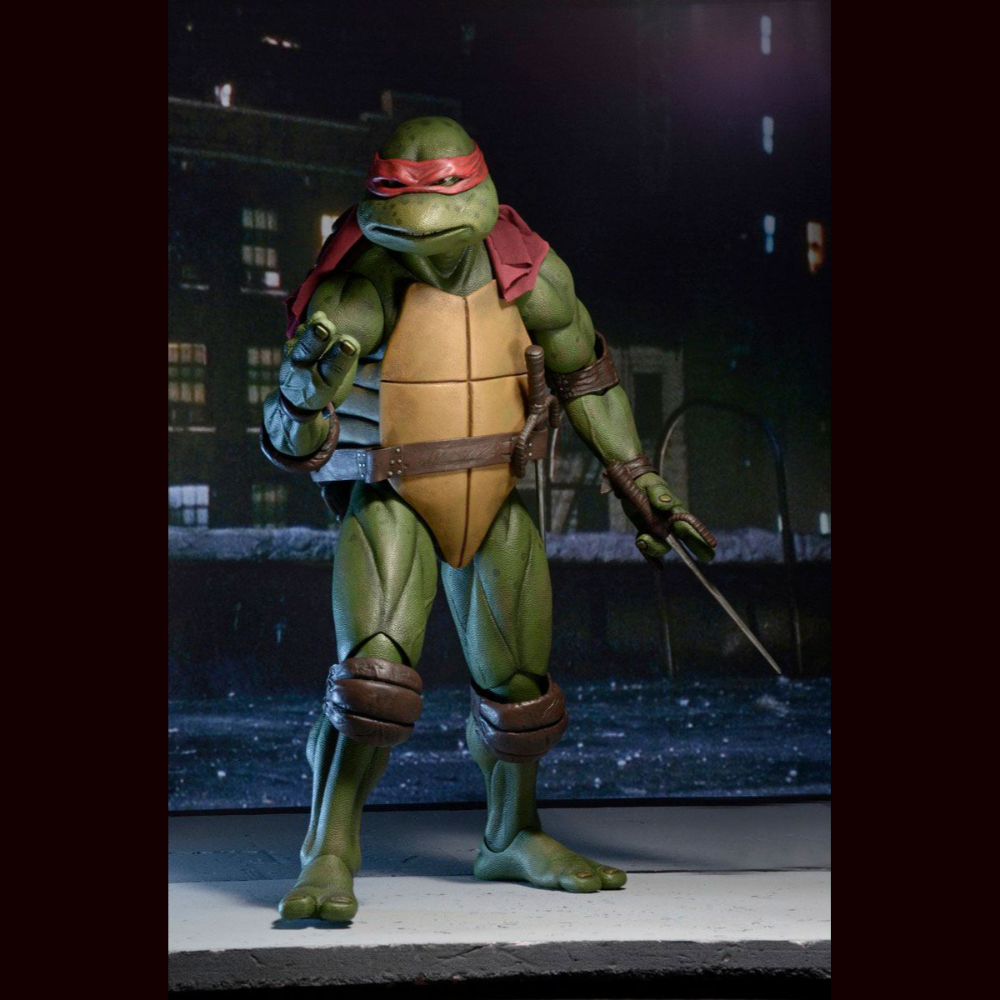 Figura de Acción de Raphael Tortugas Ninja 1/4 NECA de la serie TMNT de los 80-90.