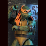 Figura de Acción de Michelangelo Tortugas Ninja 1/4 NECA de la serie TMNT de los 80-90.