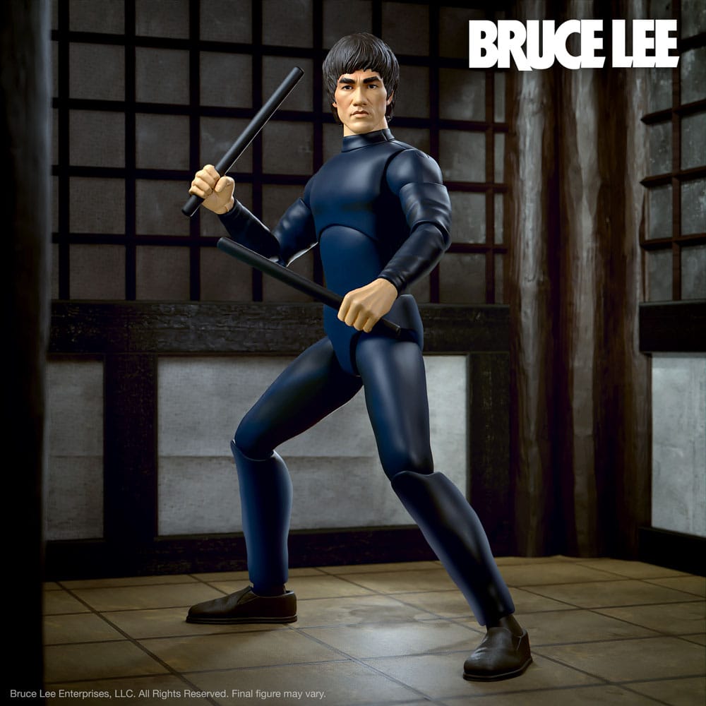 Ultimates Bruce Lee the operative super7, posiblemente el luchador que marco una época. Figura de la Marca super7 Con accesorios y tamaño aprox. 18 cm.