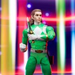 Figura de acción de 16 cm del Green Ranger Power Ranger lightning collection de la marca HASBRO