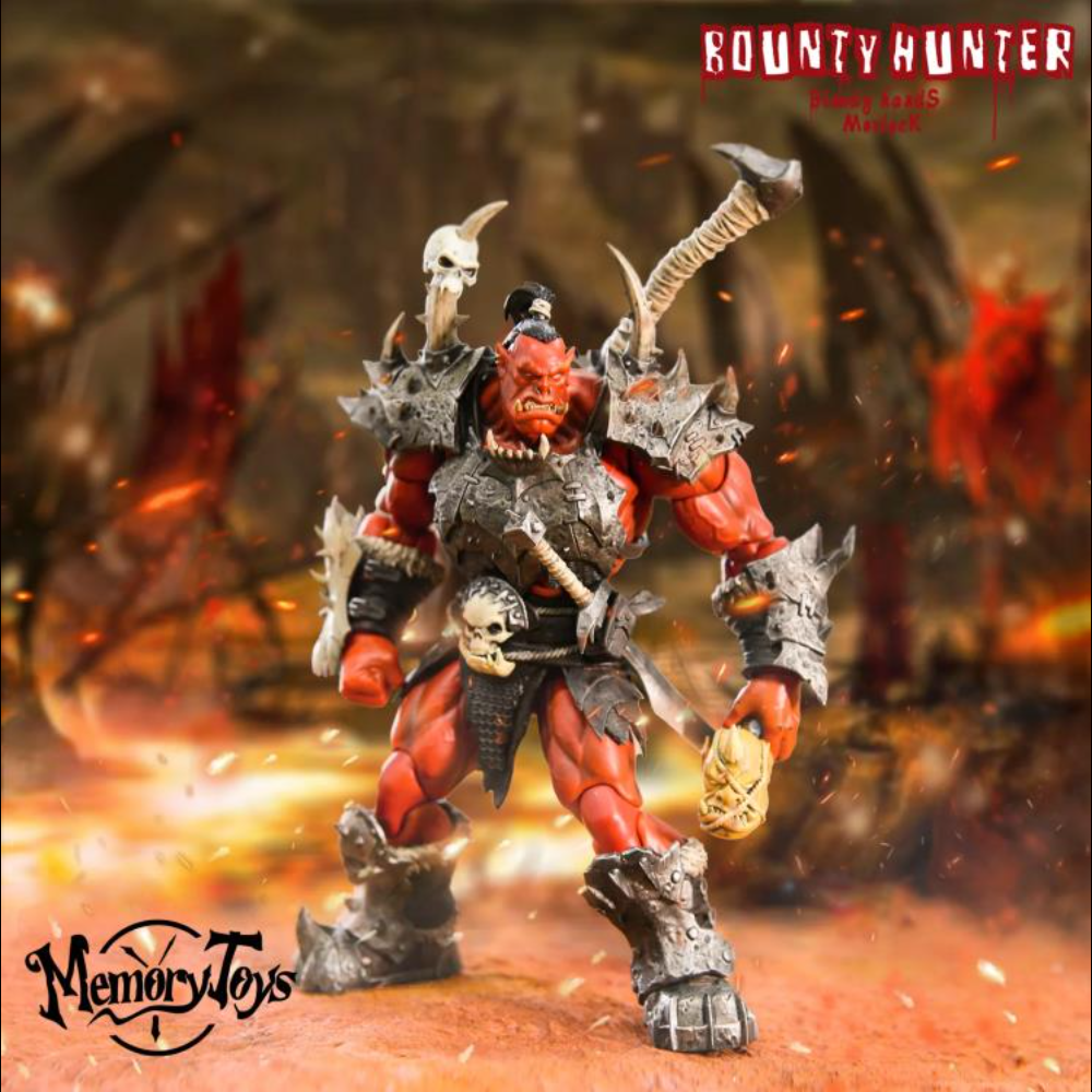 Bounty Hunter Bloody Hands Morlork de Memory Toys. Figura articulada , tamaño aprox. 19'5 cm. Muy Detallada y con accesorios.