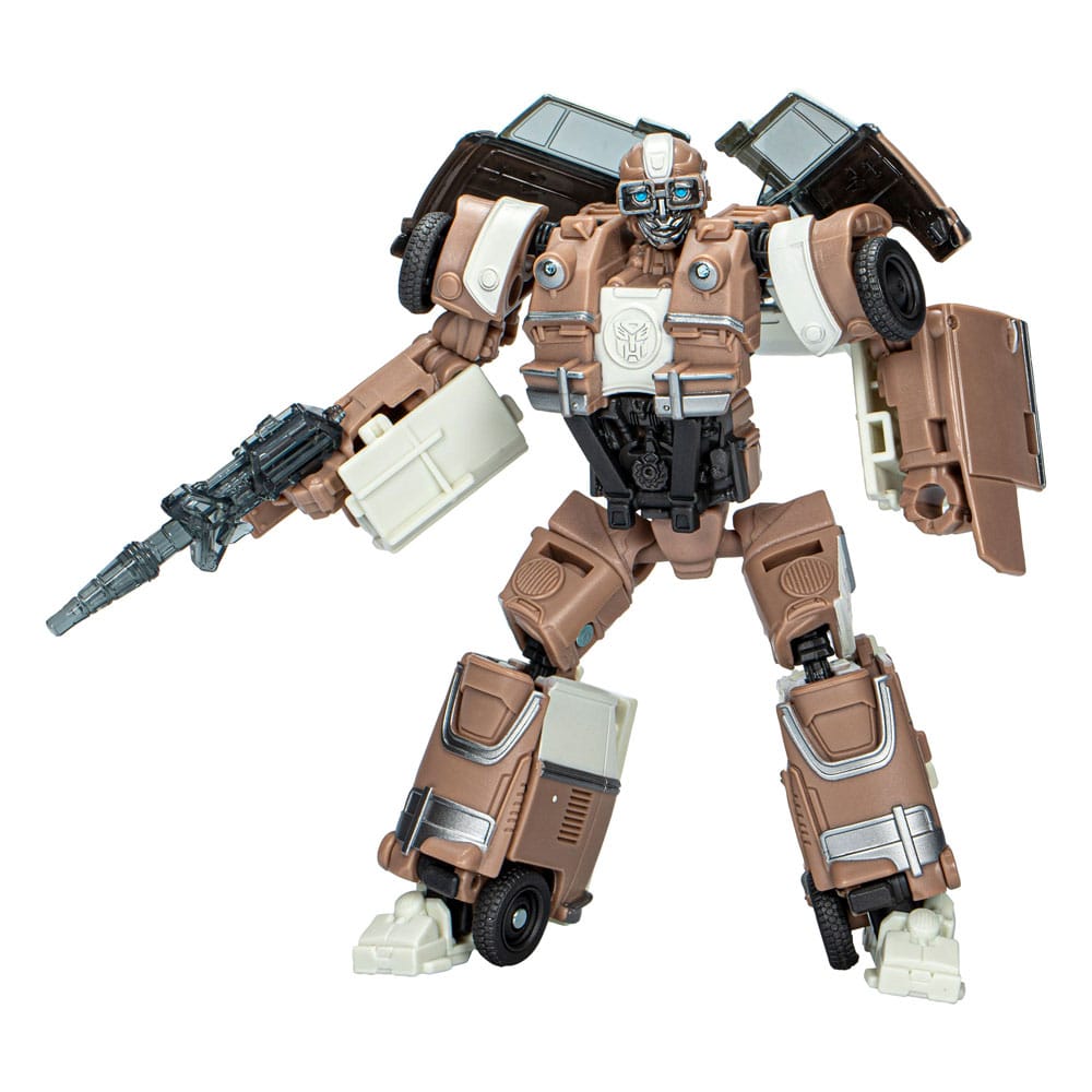 Une a tus personajes favoritos de todo el mundo de los robots Transformers en tu colección con la figura de acción Wheeljack Transformers.