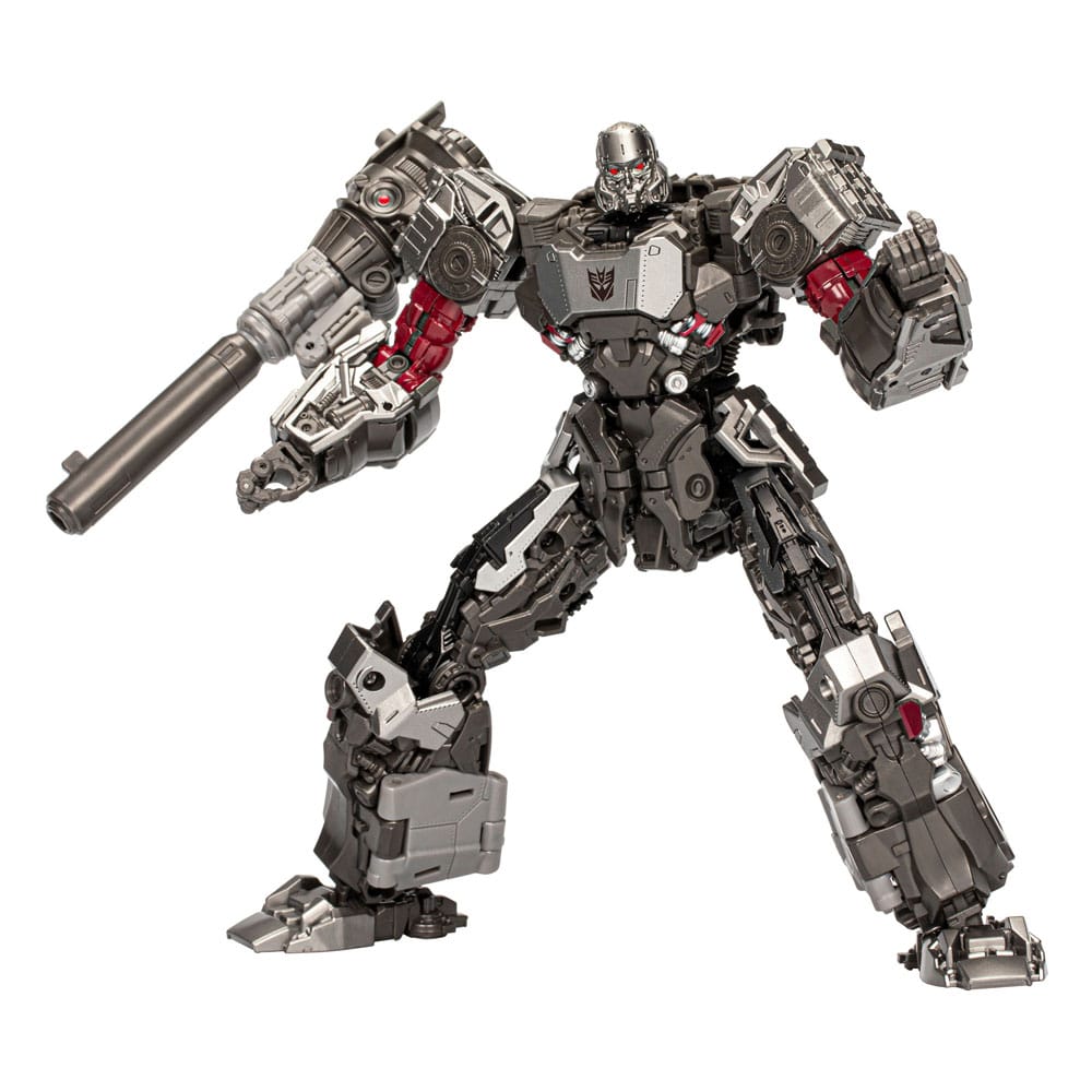Une a tus personajes favoritos de todo el mundo de los robots Transformers en tu colección con la figura de acción concept art megatron.
