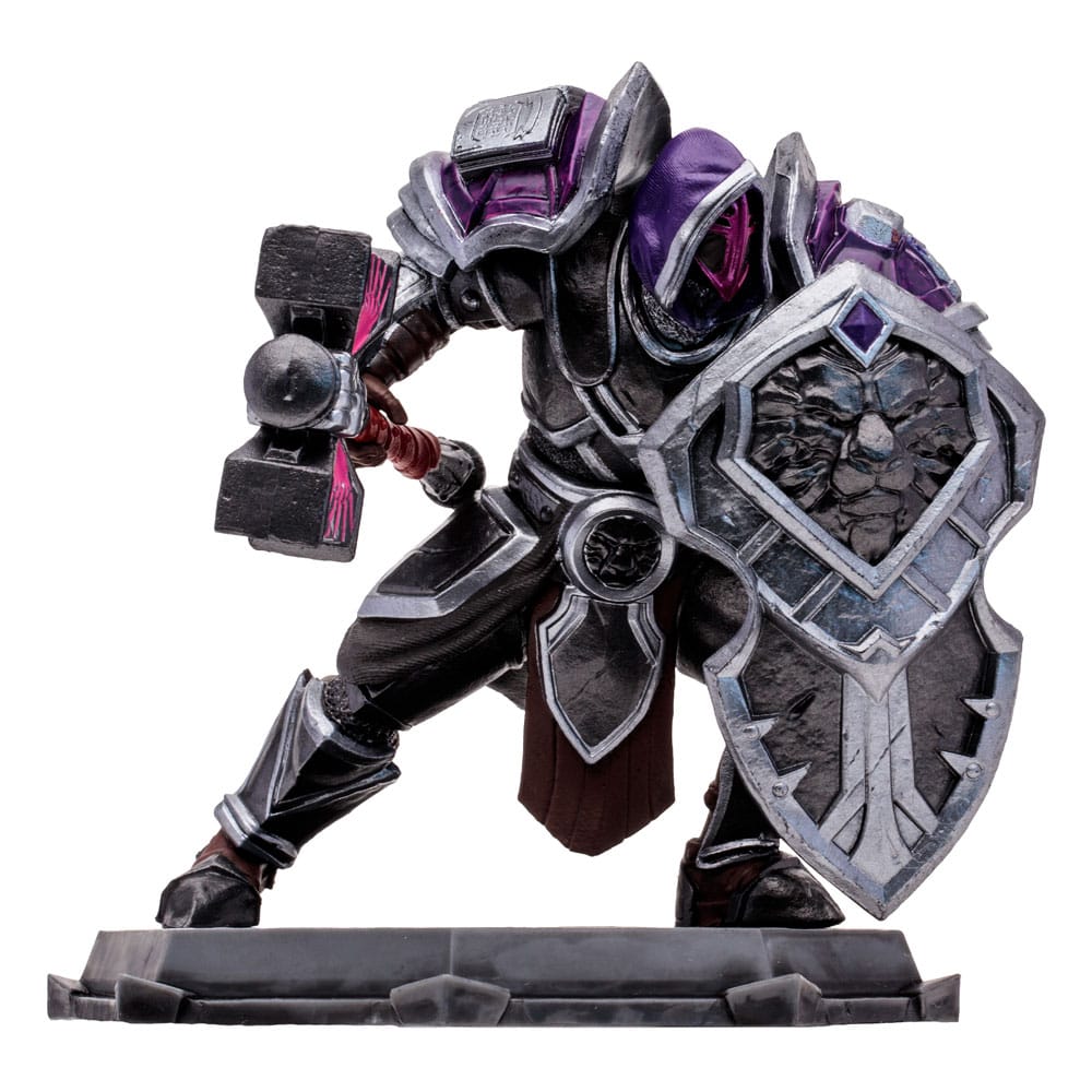 Estatua de unos 16 cm de la figura Human Paladin Warrior (Epic) del fabricante Mcfarlane de la franquicia World Of Warcraft.