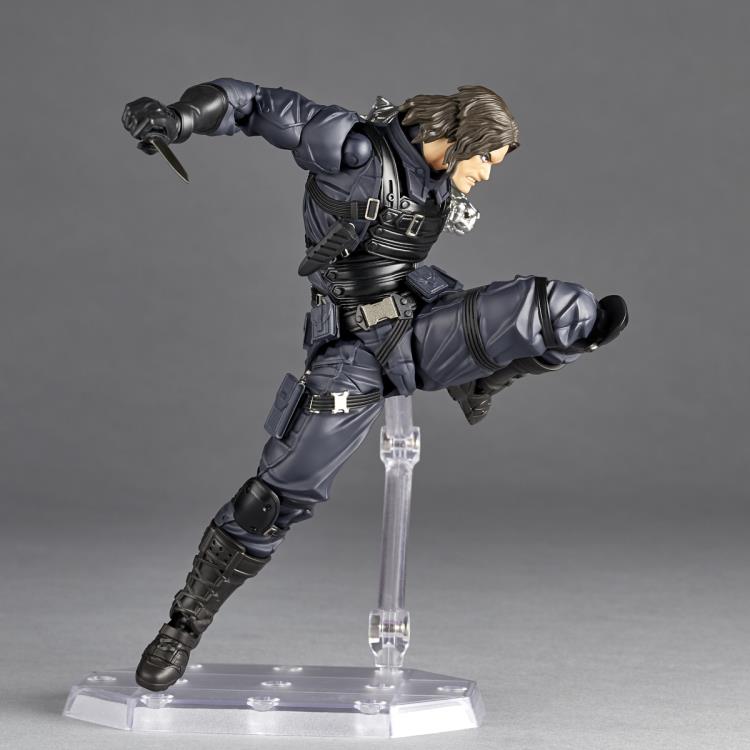Figura de acción de 16 cm del personaje Winter Soldier Marvel Amazing Revoltech de Yamaguchi