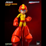 Figura de acción articulada de 10 cm del pesonaje MEGA MAN / ROCKMAN FIRE STORM DLX THREEZERO de la marca TREEZERO