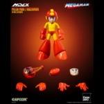 Figura de acción articulada de 10 cm del pesonaje MEGA MAN / ROCKMAN FIRE STORM DLX THREEZERO de la marca TREEZERO