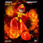 Figura de acción articulada de 10 cm del pesonaje MEGA MAN / ROCKMAN FIRE STORM DLX THREEZERO de la marca TREEZERO