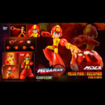 Figura de acción articulada de 10 cm del pesonaje MEGA MAN / ROCKMAN FIRE STORM DLX THREEZERO de la marca TREEZERO