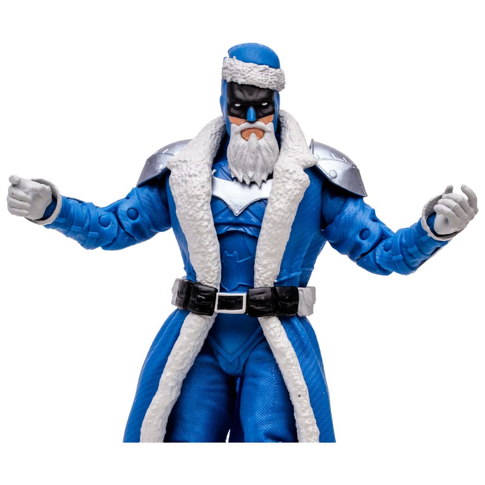 Figura de acción de 16 cm del personaje BAT SANTA BLUE VARIANT DC MULTIVERSE del fabricante MCFARLANE TOYS