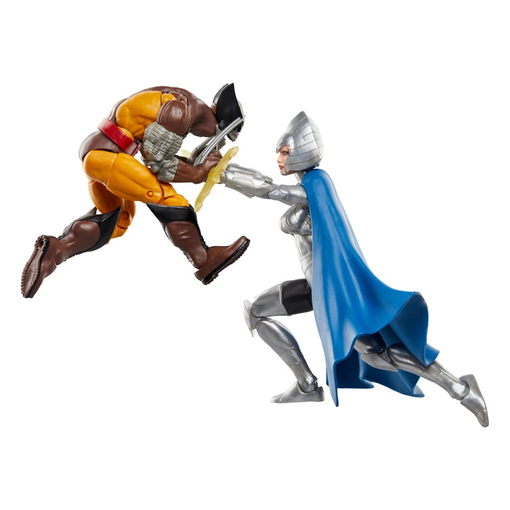 Pack de dos figuras de acción de 16 cm de los personajes WOLVERINE & LILANDRA NERAMANI X-MEN del fabricante HASBRO