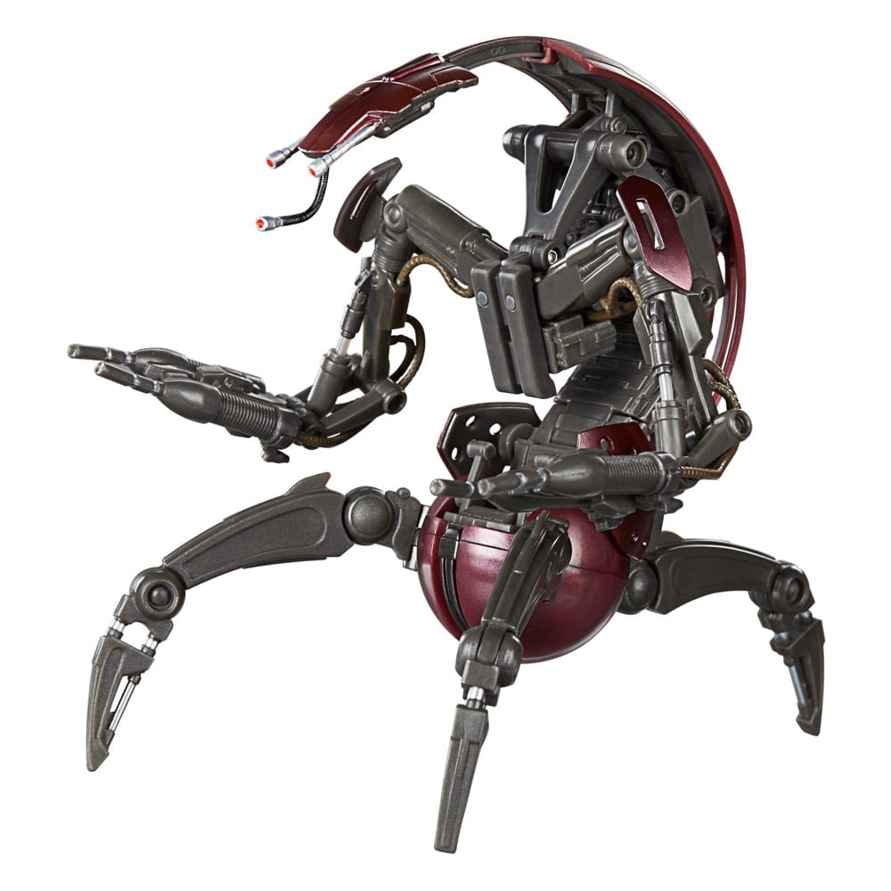 Figuras Star Wars DROIDE DESTRUCTOR DROIDEKA: Armados con blásters dobles en sus brazos, los droideka son droides destructores diseñados para un solo propósito: la aniquilación