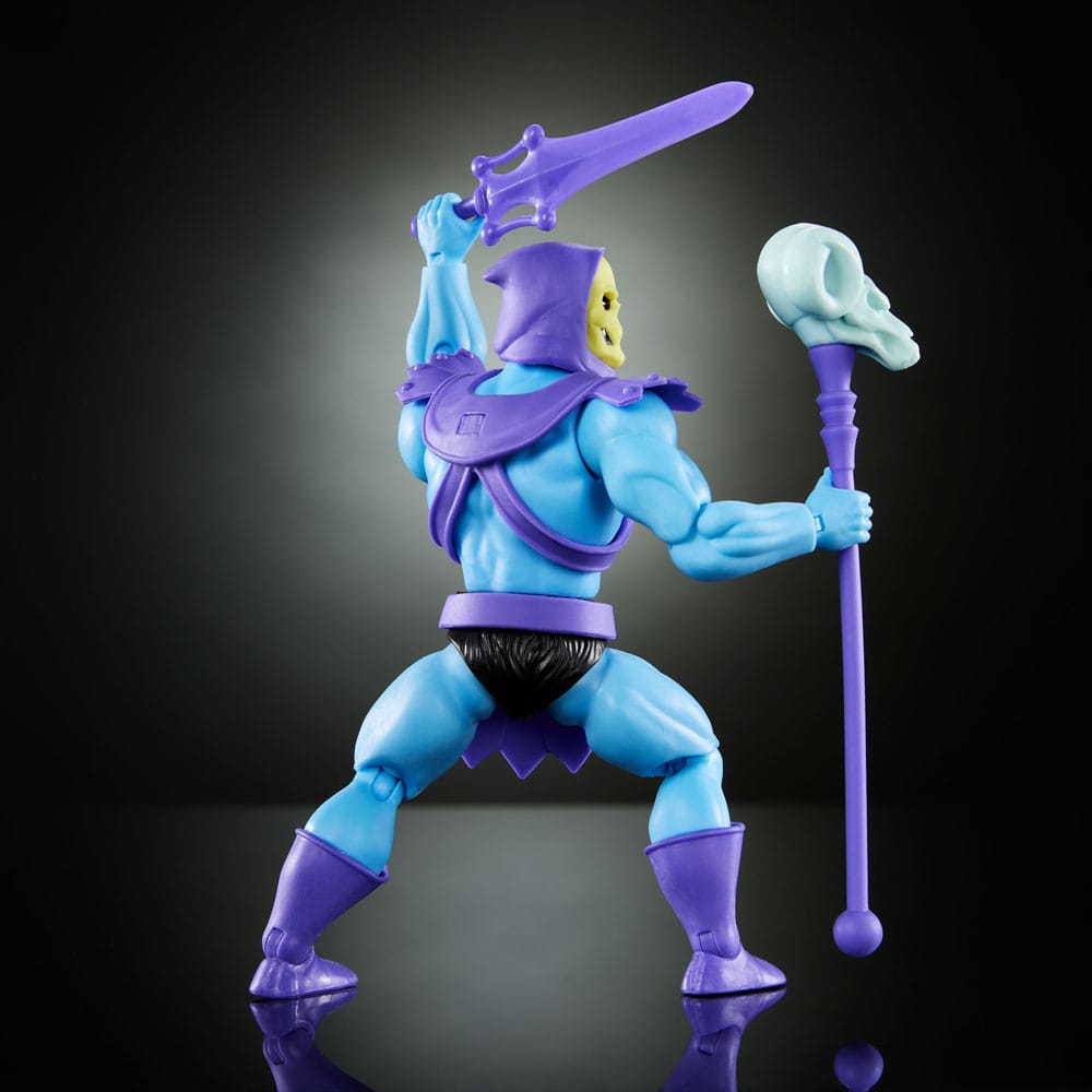 Figura de acción de 14 cm del personaje SKELETOR CARTOON COLLECTION de la franquicia de Masters del universo del fabricante Mattel.
