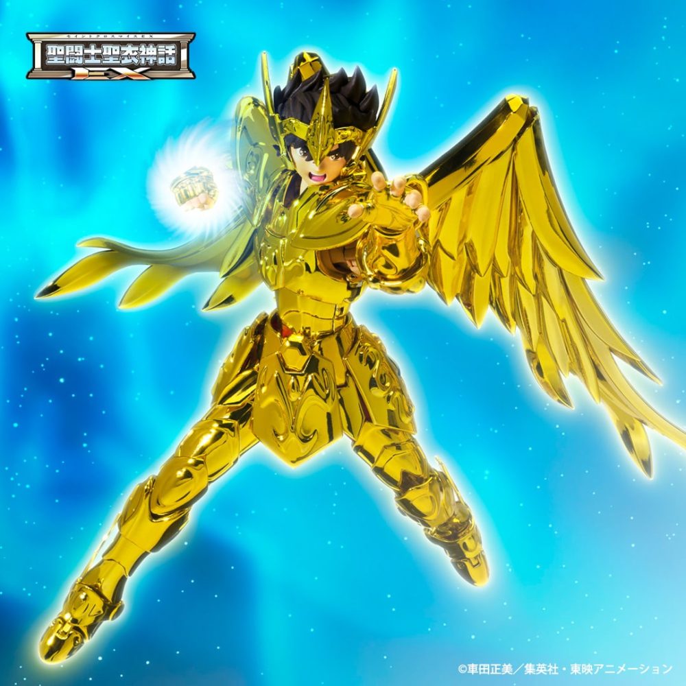 Figura de acción de 16 cm del personaje SAGITARIO SAINT SEIYA INHERITOR OF THE GOLD MYTH CLOTH EX del fabricante Tamashii Nations de Bandai