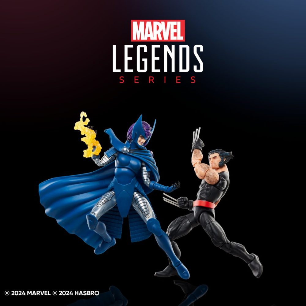 Figuras Wolverine y Psylocke de Marvel