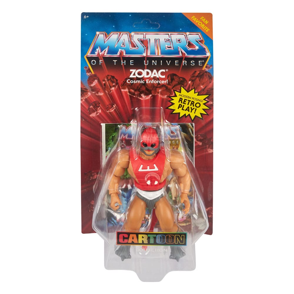 Figura articulada de acción de 15 cm del personaje ZODAC CARTOON COLLECTION MASTERS OF THE UNIVERSE ORIGINS de Mattel