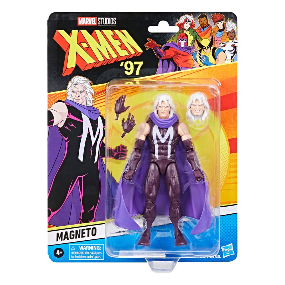 Figura articulada de acción de 16 cm del personaje MAGNETO X-MEN 97 MARVEL LEGENDS SERIES de HASBRO.