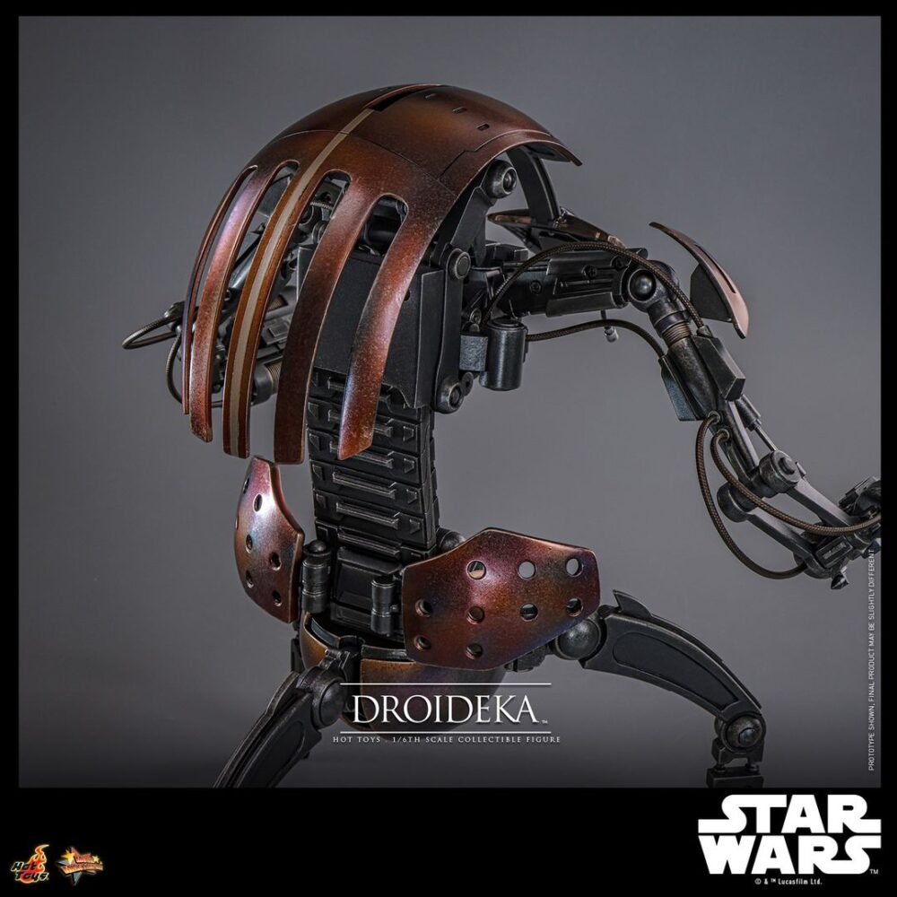 Figura de acción articulada de 30 cm del personaje MASTERPIECE DROIDEKA STAR WARS HOT TOYS 1/6 de HOT TOYS