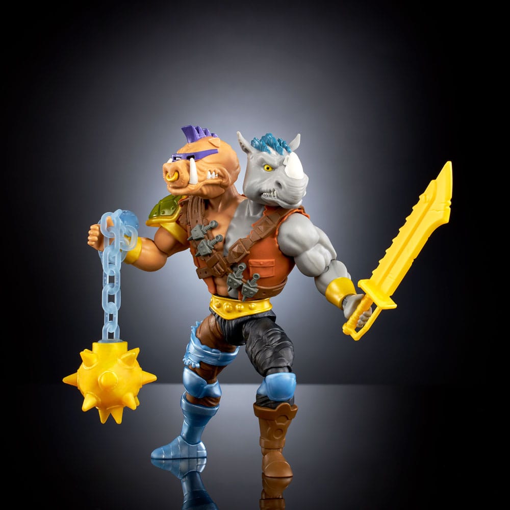 Figura de acción de 14 cm del personaje 2BOPSTEADY MOTU X TMNT TURTLES OF GRAYSKULL MASTERS DEL UNIVERSO de MATTEL