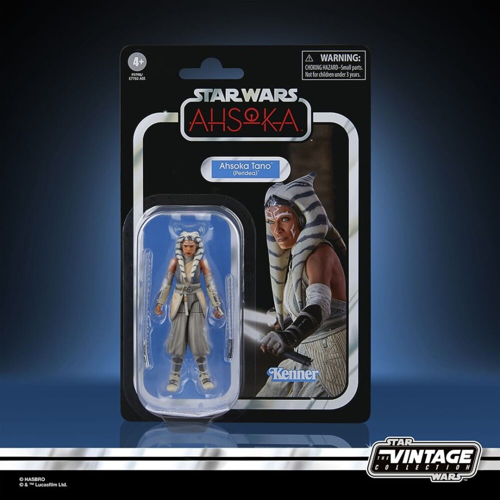 Figura de acción articulada de 9.5 cm del personaje AHSOKA TANO (PERIDEA) VINTAGE COLLECTION STAR WARS de HASBRO