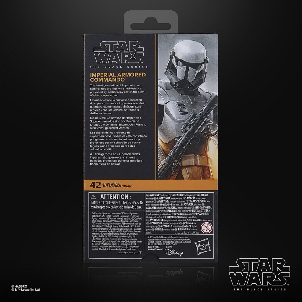 Figura de acción de 16 cm del personaje IMPERIAL ARMORED COMMANDO BLACK SERIES STAR WARS de HASBRO