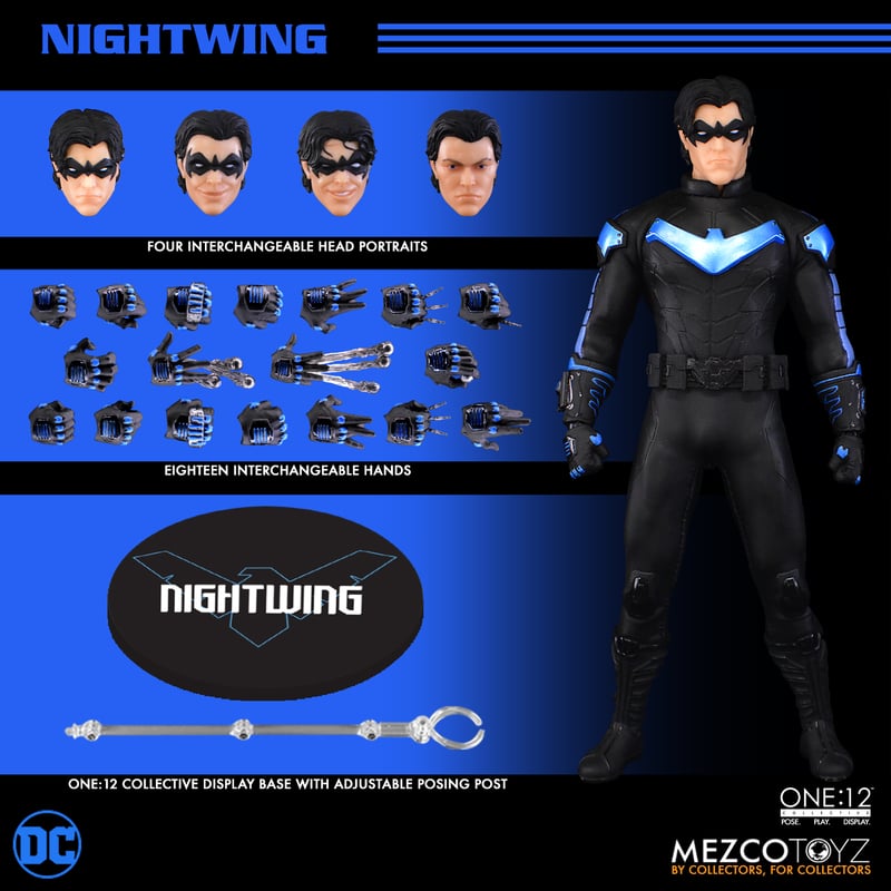 Figura de acción articulada del personaje NIGHTWING ONE:12 COLLECTIVE MEZCO TOYS de MEZCO TOYS