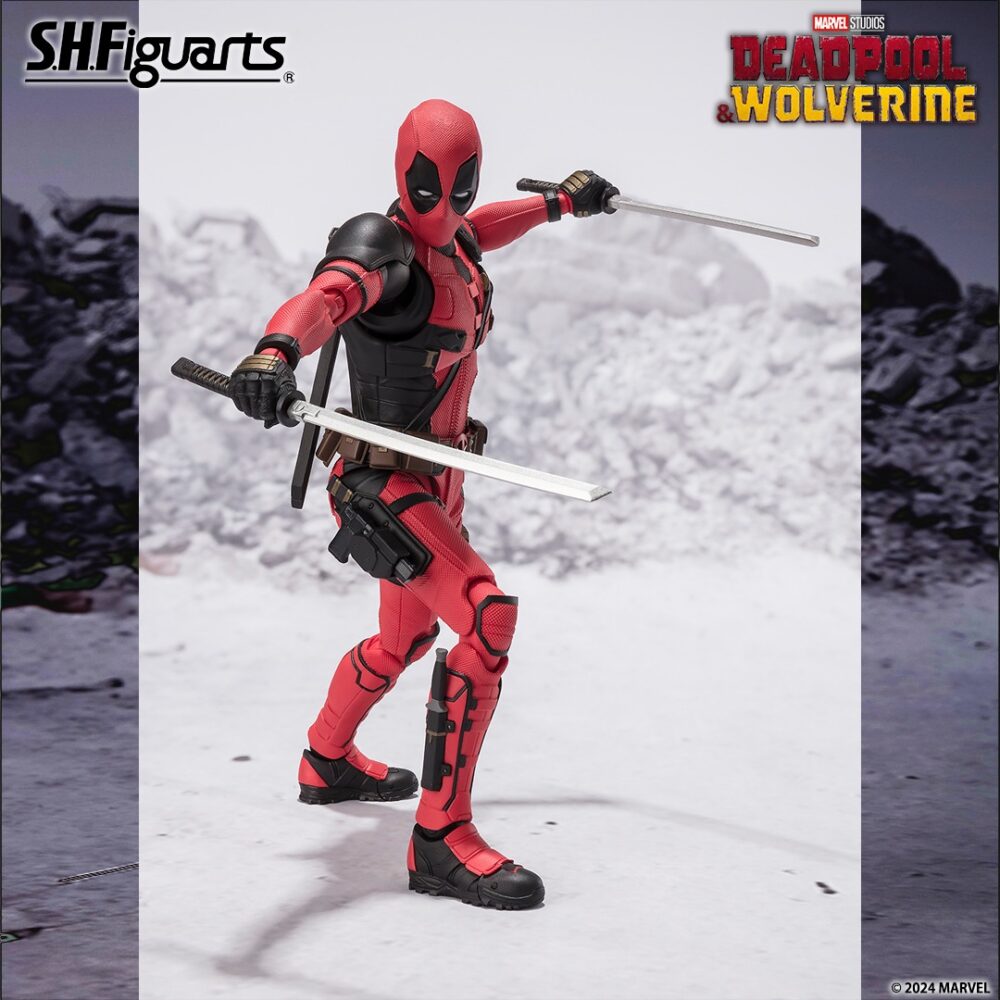 Figura de acción de 15 cm del personaje DEADPOOL MOVIE 2024 DEADPOOL & WOLVERINE SH FIGUARTS de TAMASHII NATIONS