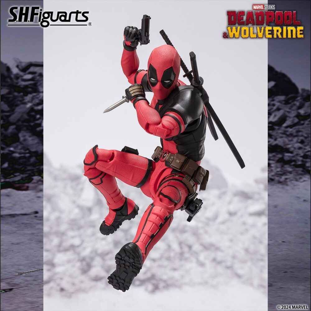 Figura de acción de 15 cm del personaje DEADPOOL MOVIE 2024 DEADPOOL & WOLVERINE SH FIGUARTS de TAMASHII NATIONS