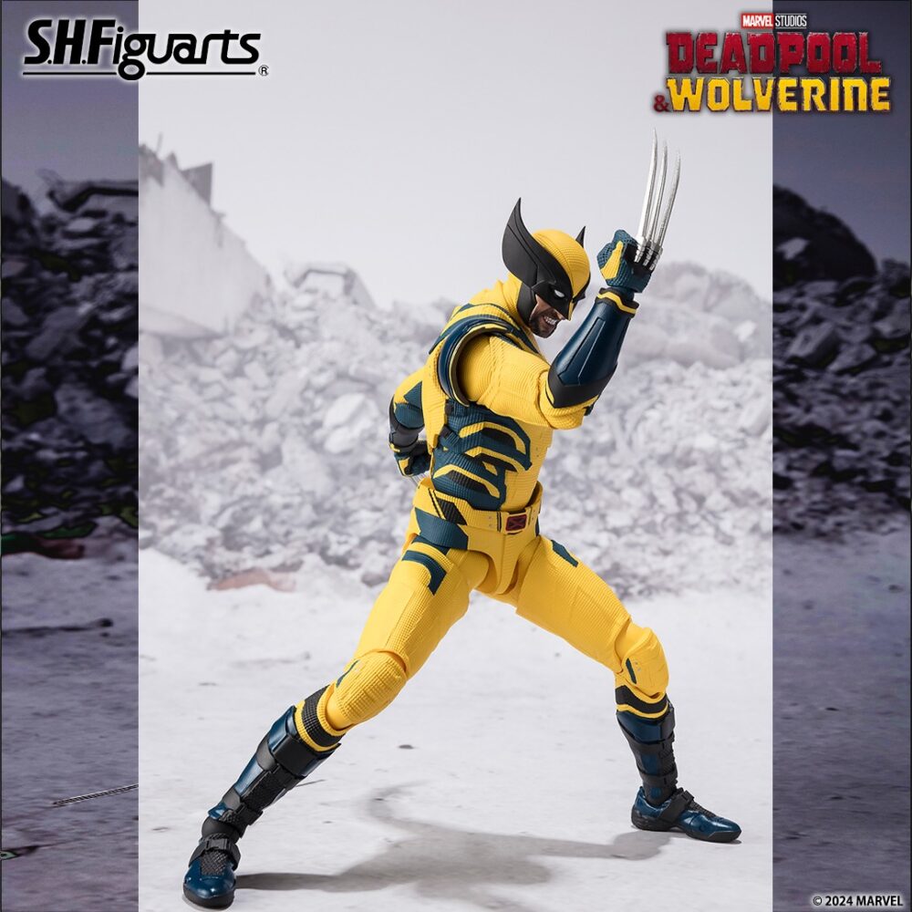 Figura de acción articulable de 15 cm de WOLVERINE MOVIE 2024 DEADPOOL & WOLVERINE SH FIGUARTS de TAMASHII NATIONS