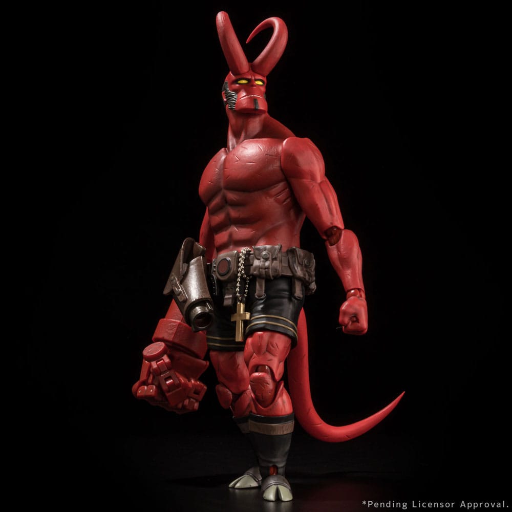 Figura de acción articulada del personaje HELLBOY 30TH ANNIVERSARY EDITION 1/12 de 1000TOYS