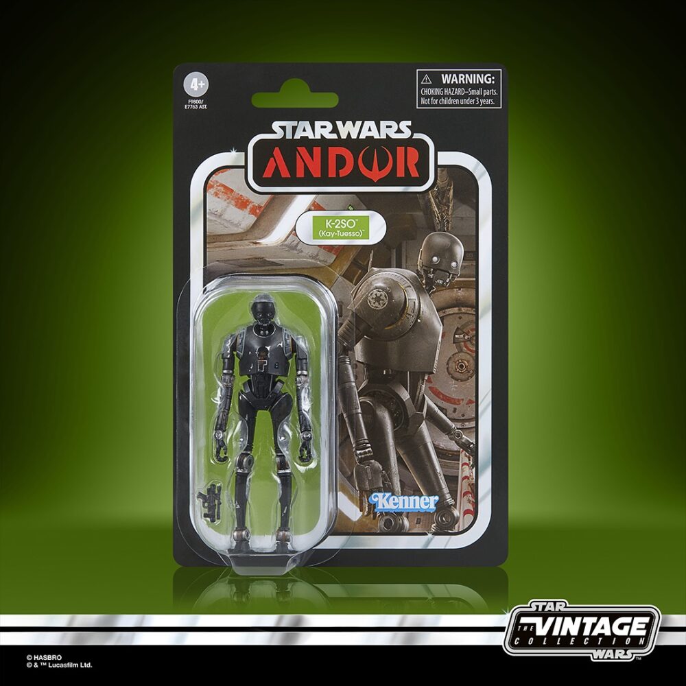 Figura de acción articulada de 13 cm del personaje K-2SO (KAY-TUESSO) VINTAGE COLLECTION STAR WARS