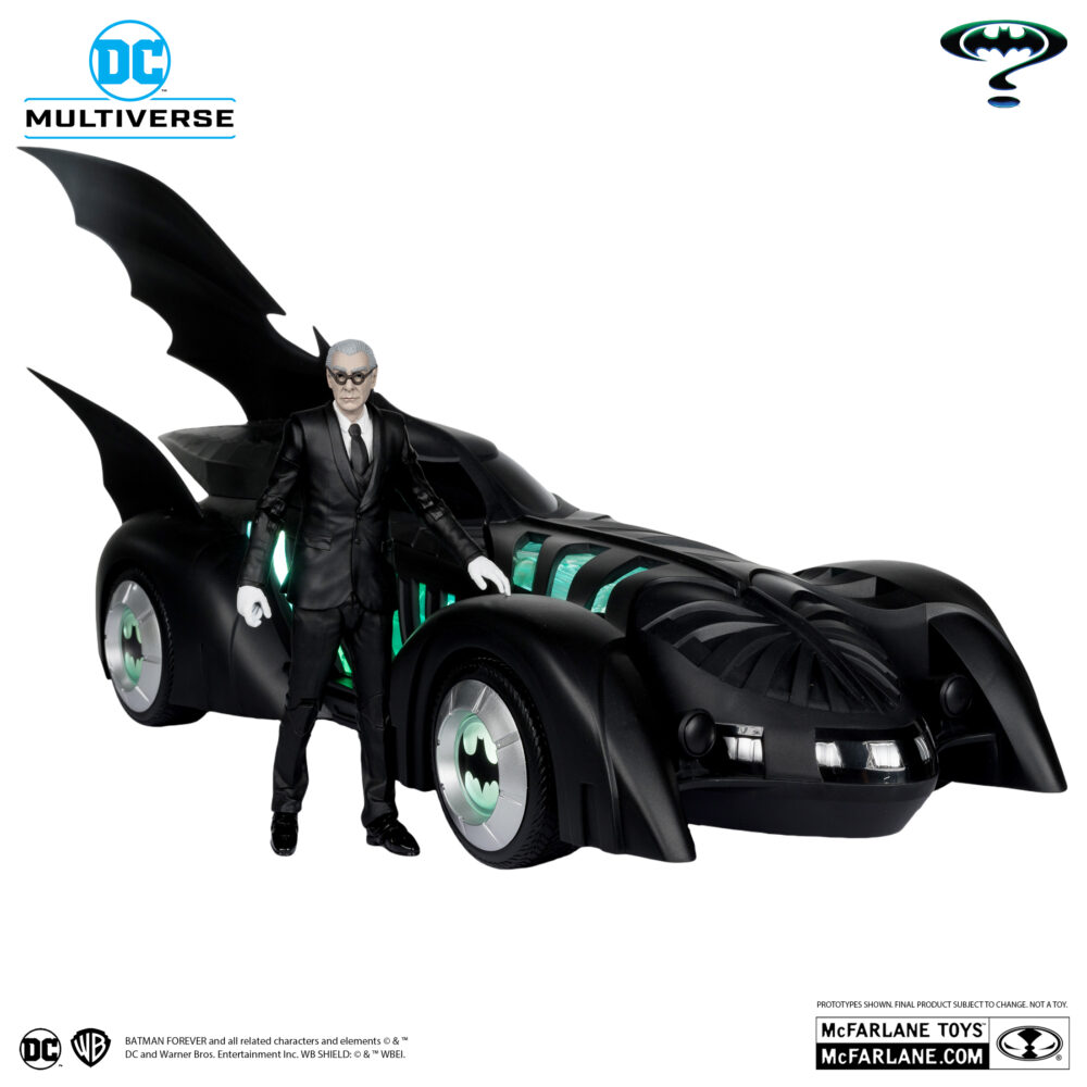 ALFRED PENNYWORTH & BATMOBIL (GOLD LABEL) BATMAN FOREVER DC MULTIVERSE