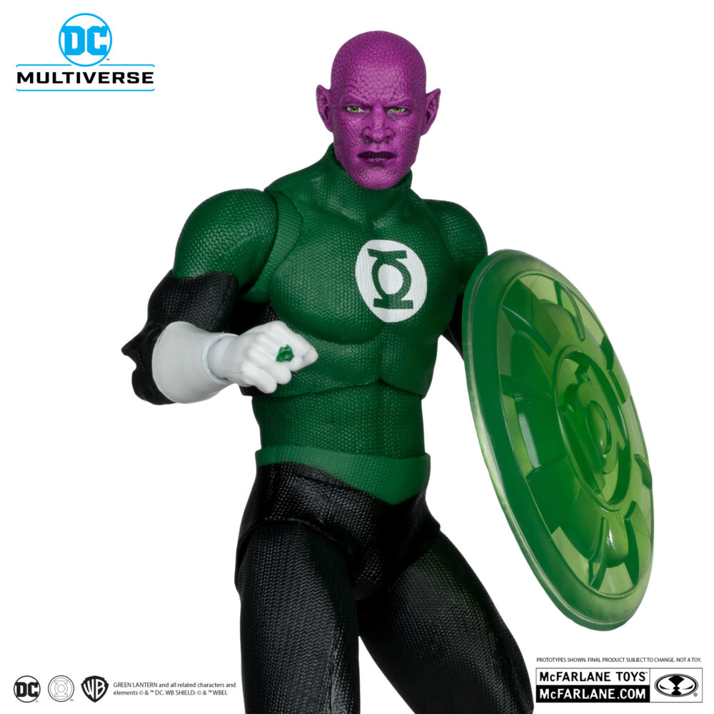 Figura de acción articulada de 17 cm del personaje GREEN LANTERN CORPS DC MULTIVERSE de MCFARLANE TOYS