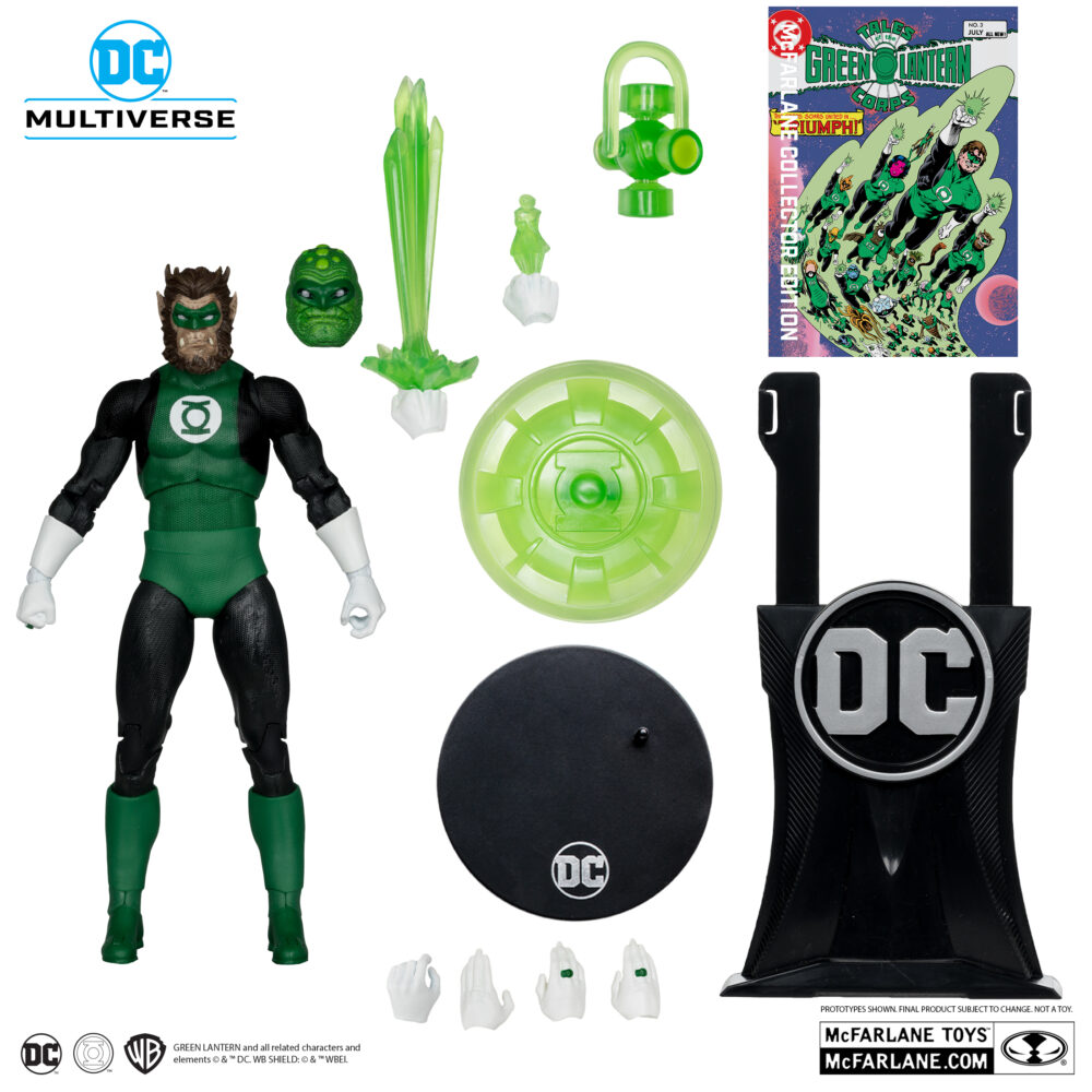 Figura articulada de acción de 17 cm del personaje GREEN LANTERN CORPS DC MULTIVERSE PLATINUM EDITION de MCFARLANE TOYS