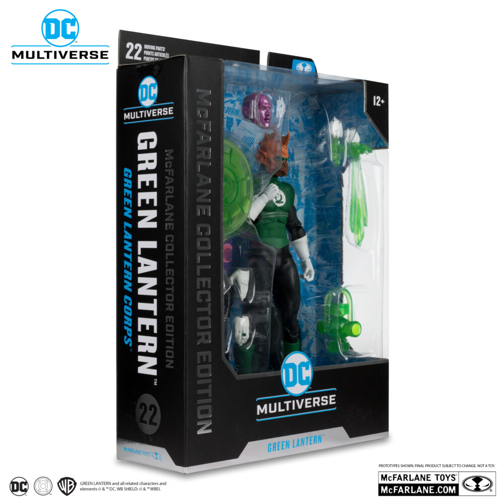 Figura de acción articulada de 17 cm del personaje GREEN LANTERN CORPS DC MULTIVERSE de MCFARLANE TOYS