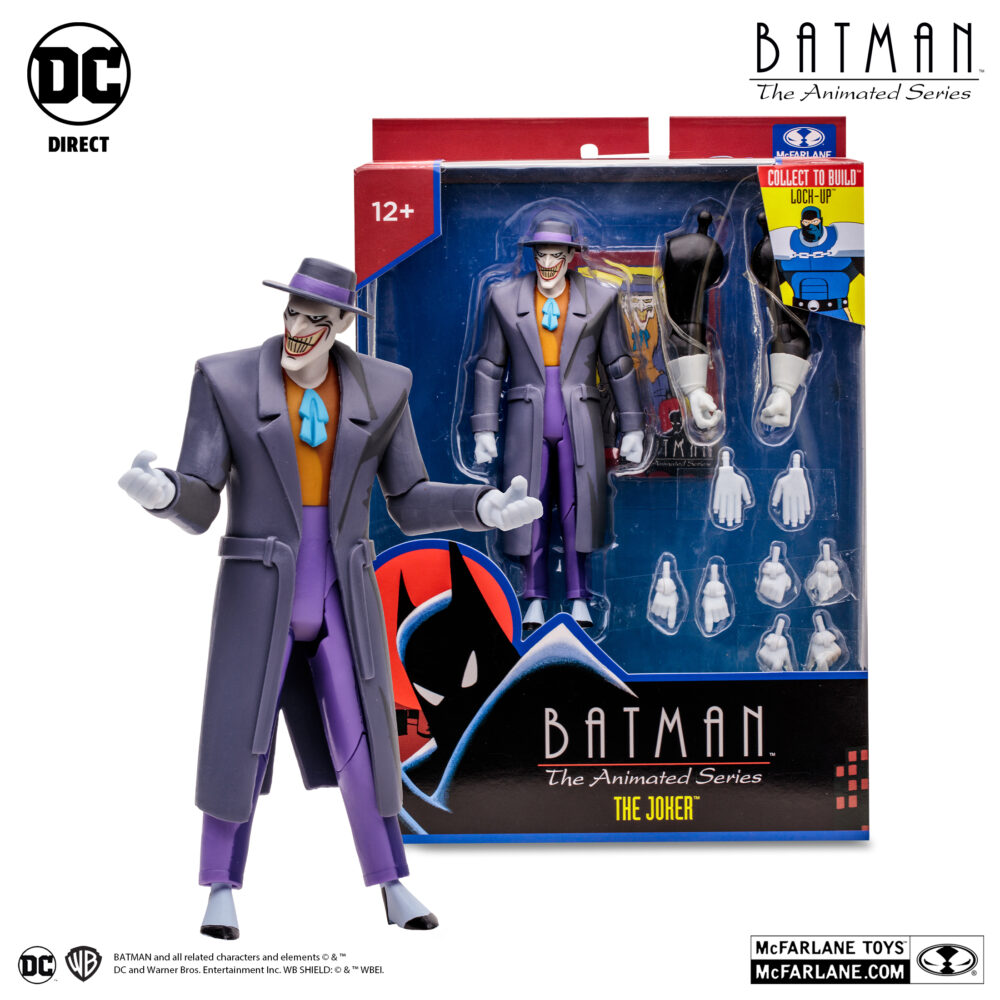 Figura de acción articulada de 15 cm del personaje JOKER ANIMATED SERIES (BAF LOCK-UP) de MCFARLANE TOYS