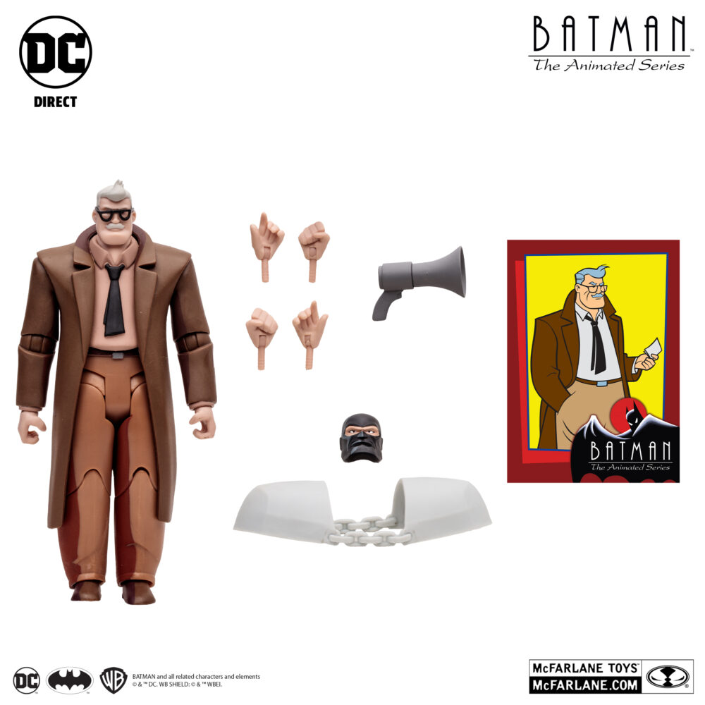 Figura de acción articulada de 15 cm del personaje JAMES GORDON ANIMATED SERIES (BAF LOCK-UP) de MCFARLANE TOYS