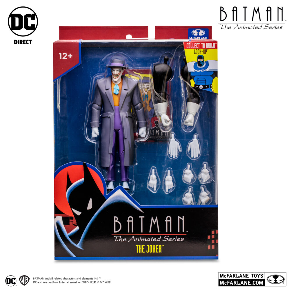 Figura de acción articulada de 15 cm del personaje JOKER ANIMATED SERIES (BAF LOCK-UP) de MCFARLANE TOYS