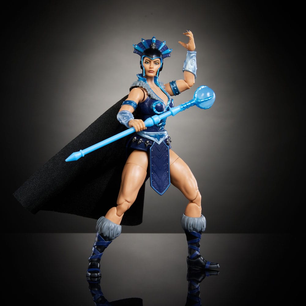 Figura de acción articulada de 17 cm de personaje EVIL-LYN NEW ETERNIA MASTERVERSE MASTERS DEL UNIVERSO de MATTEL