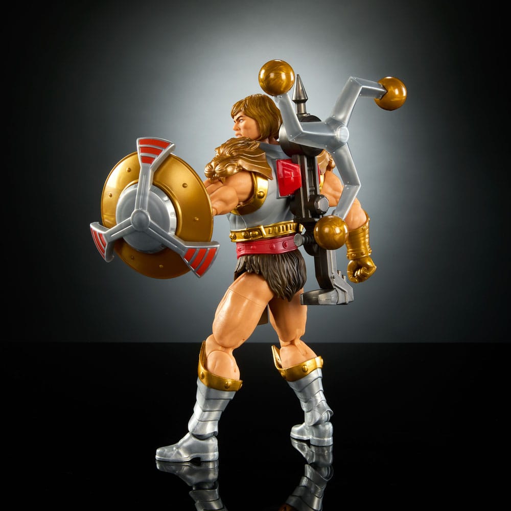 Figura de acción articulada de 16 cm del personaje FLYING FIST HE-MAN NEW ETERNIA MASTERVERSE MASTERS DEL UNIVERSO de MATTEL