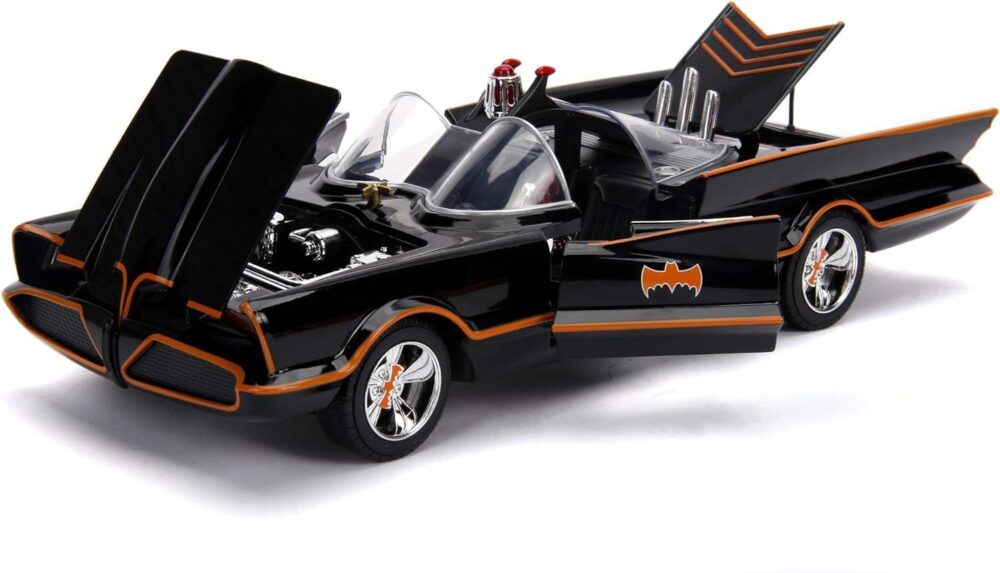 BATMOBILE 1966 CLASSIC TV & SET 2 FIGURAS 1/18