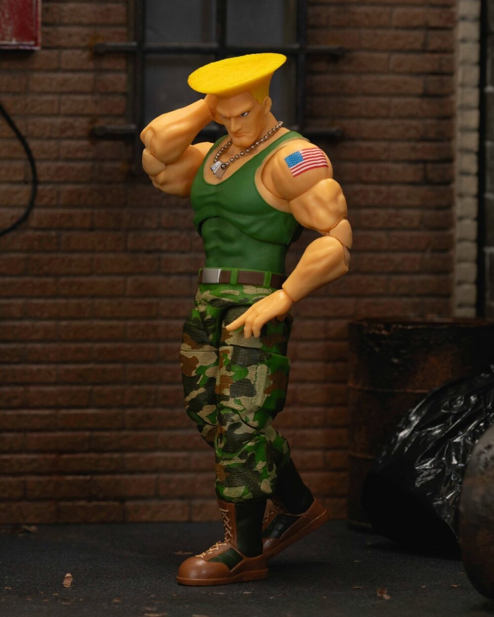 Figura de acción articulada de 16 cm del personaje GUILE ULTRA STREET FIGHTER 1/12 de JADA TOYS