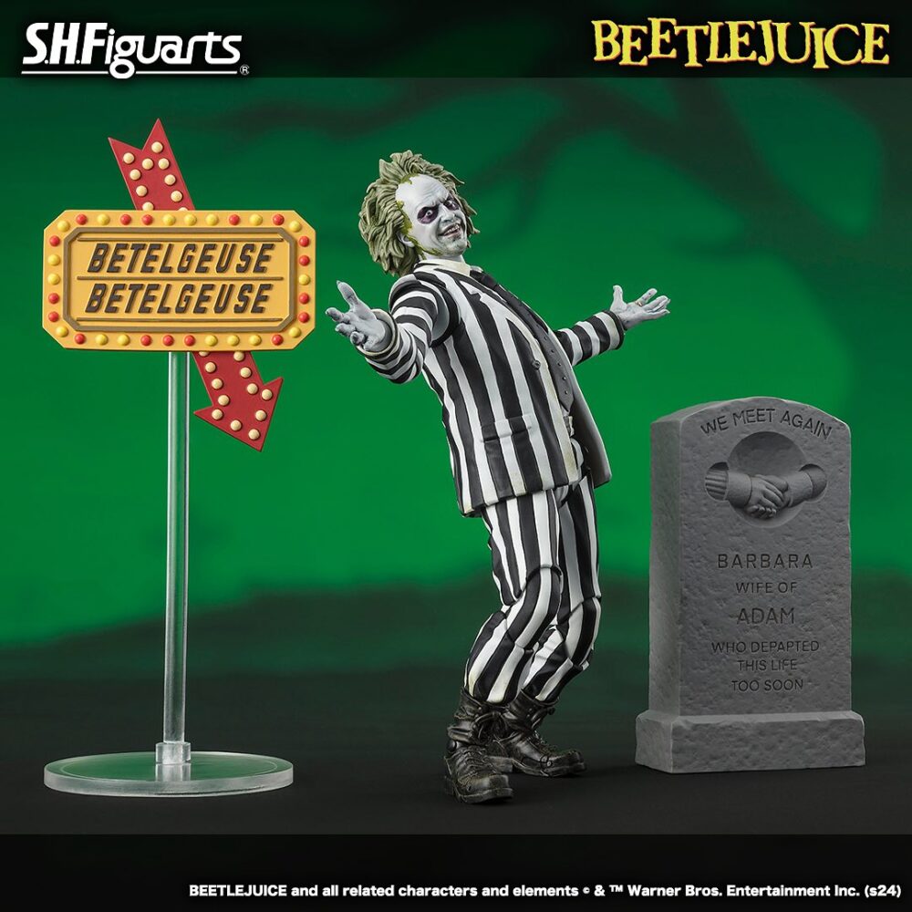 Figura de acción de 16 cm del personaje BEETLEJUICE SH FIGUARTS de TAMASHII NATIONS